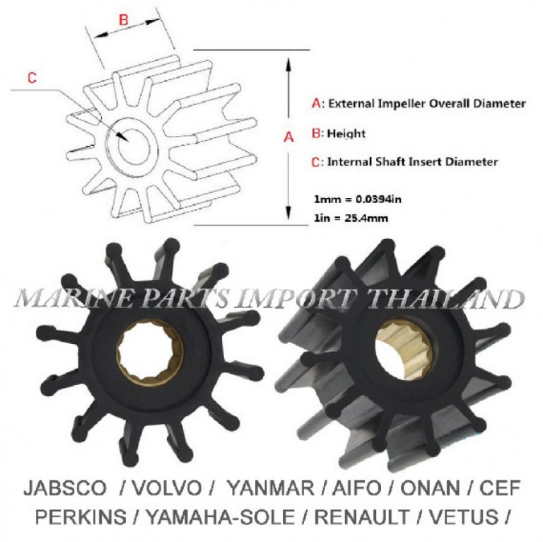 Impeller Pump JABSCO VOLVO YANMAR AIFO ONAN CEF PERKINS