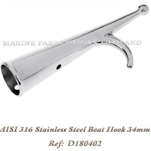 AISI 316 Stainless Steel Boat Hook 28mm 