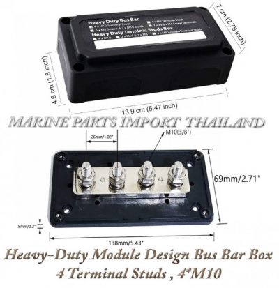 Heavy Duty20Module20Design20Bus20Bar20Box20with20420Terminal20Studs202C204xM10 000POS